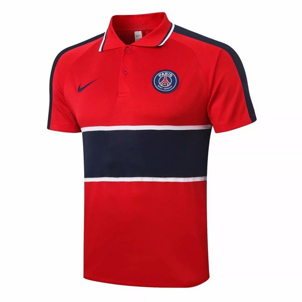 Polo Paris Saint Germain 2020 2021 Rojo Negro